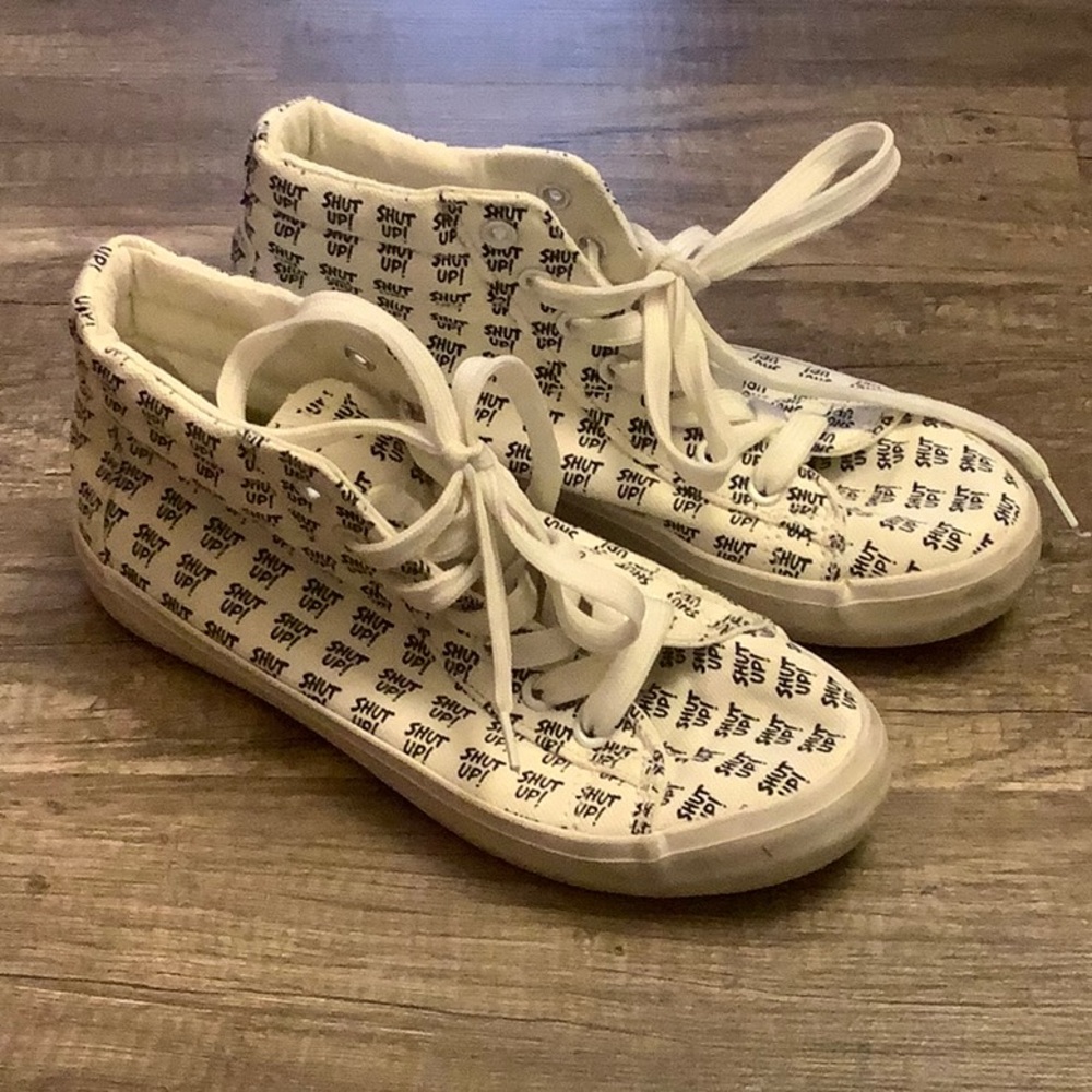 Hot topic shut up converse women’s size 7